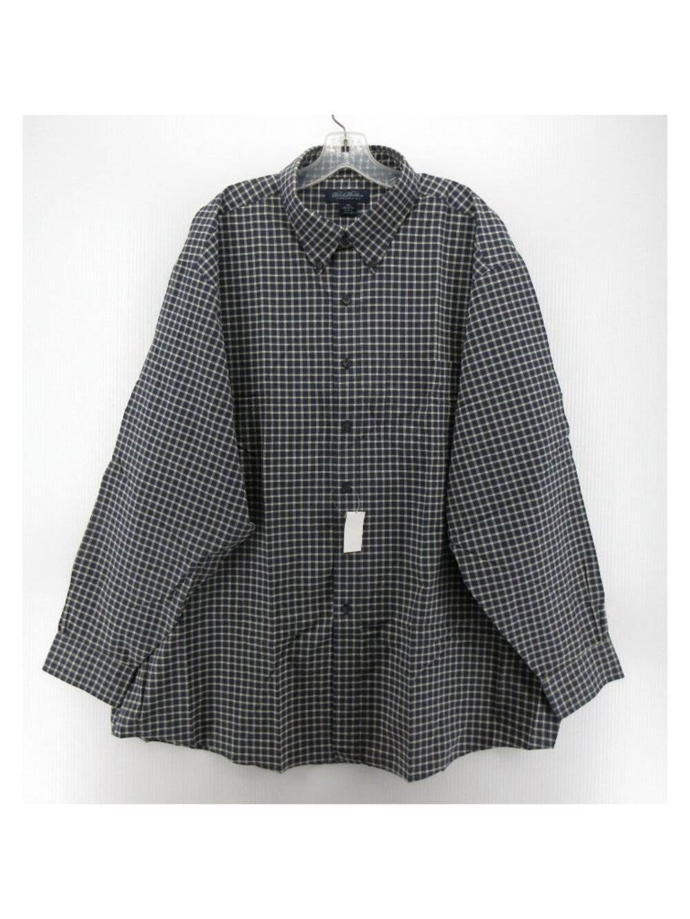 Brooks Brothers Shirt XXL Navy Button Down Plaid Heritage Woven NEW